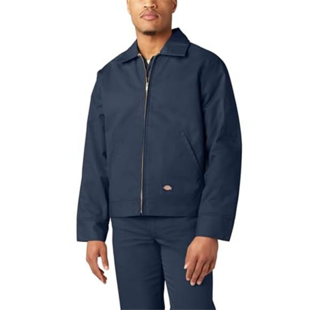 Mens Insulated Work Jacket Heavy Duty Twill Front Zip Water Resistant Winter Coa